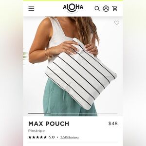 ALOHA black on white max bag 🖤🤍